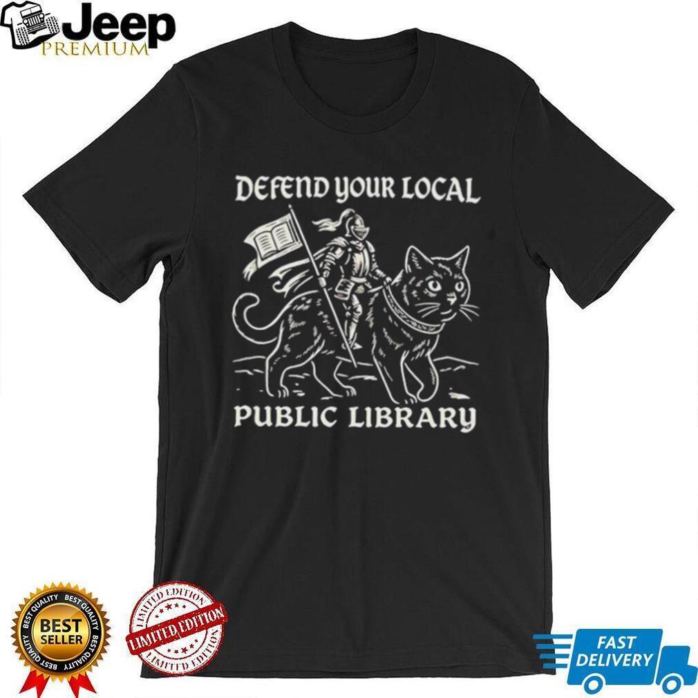 Warrior defend your local public library shirt