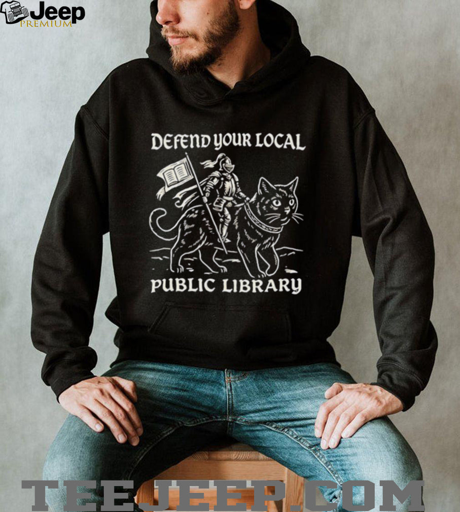 Warrior defend your local public library shirt