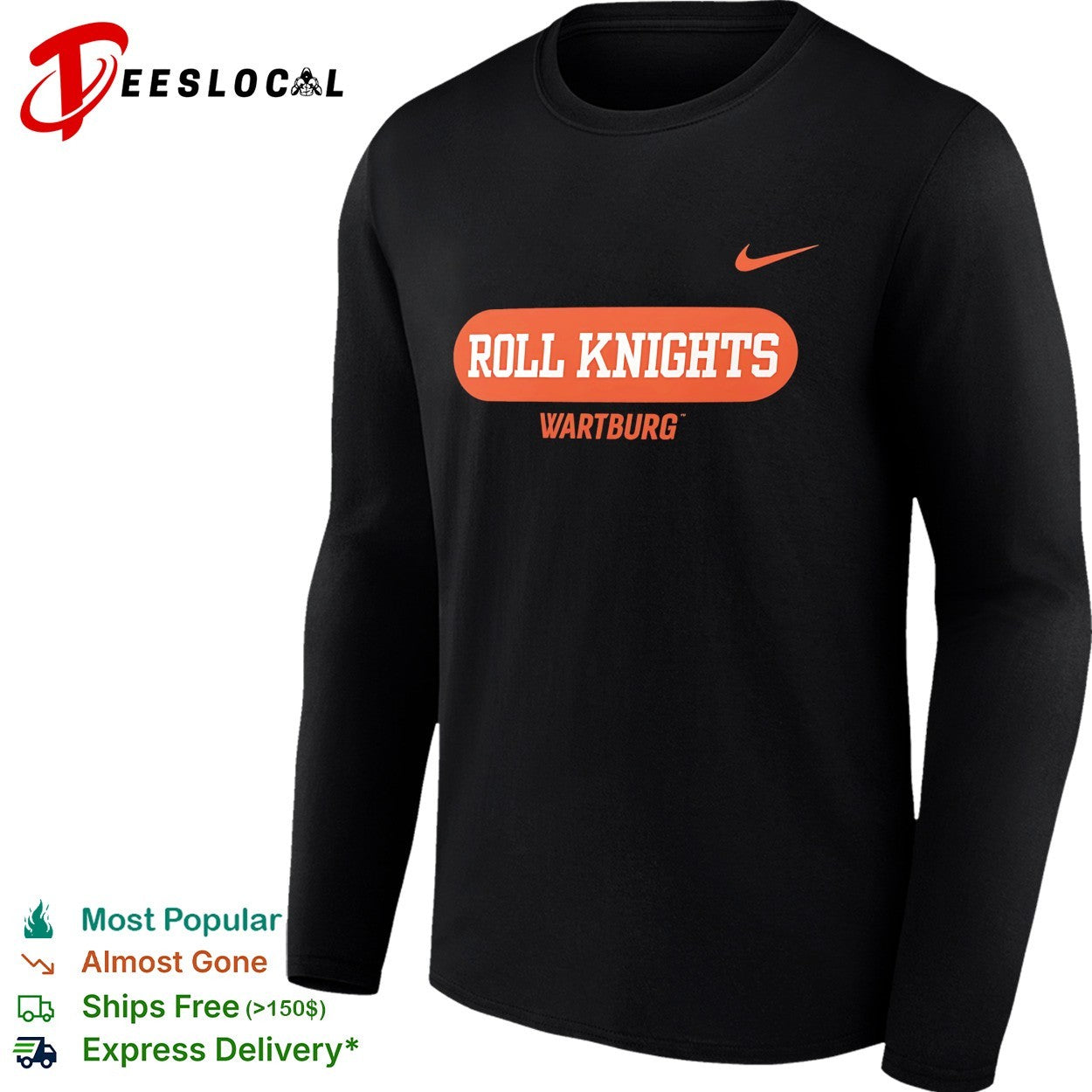Wartburg Roll Knights college sports shirt