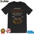 Washington Commanders Football Team Logo Built Different Shirt