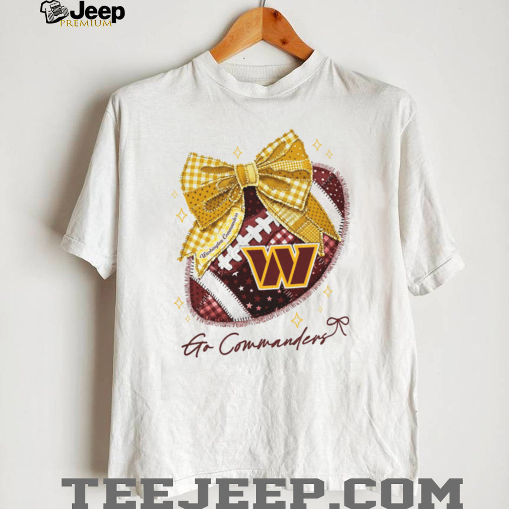 Washington Commanders Go Commanders Football Bow T Shirt