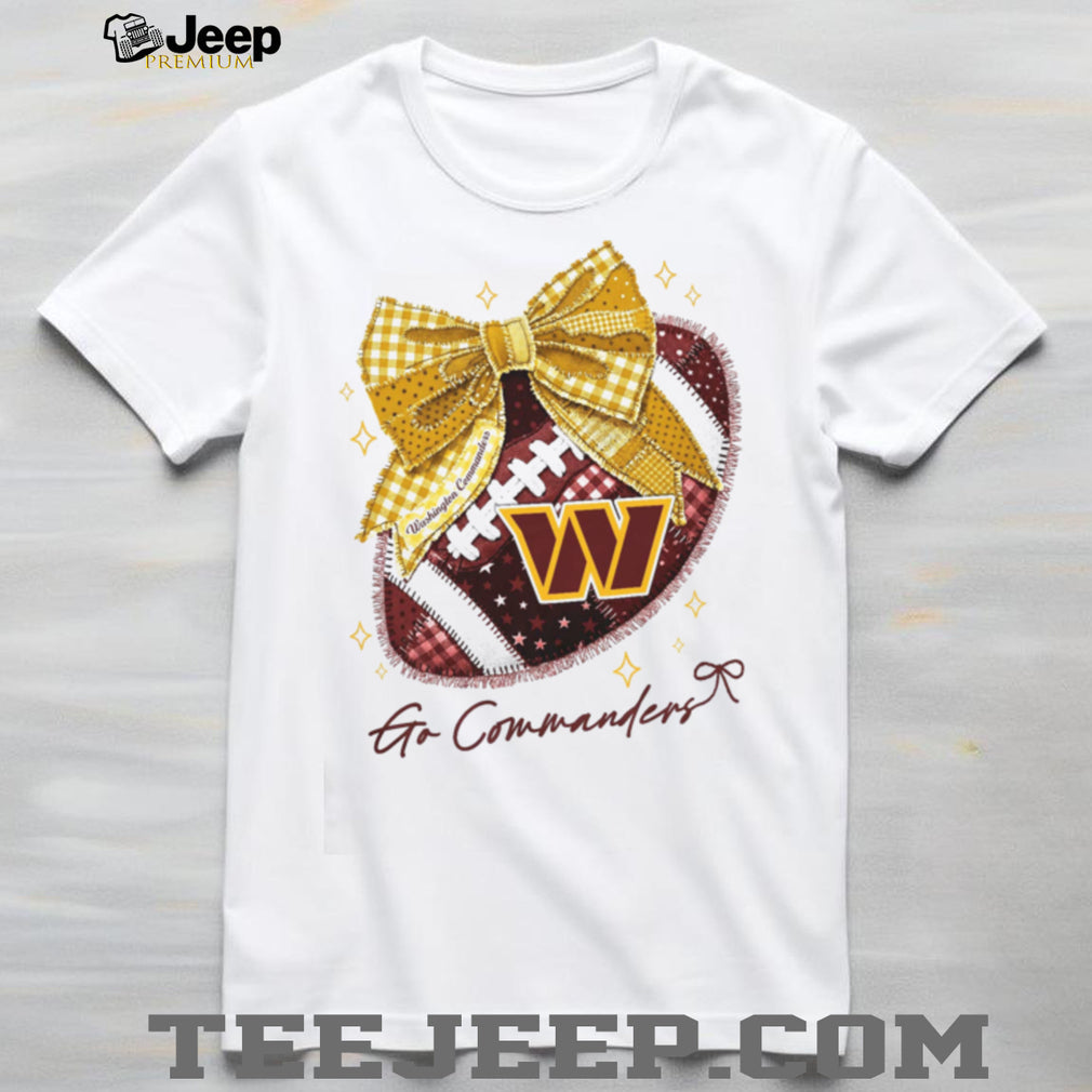 Washington Commanders Go Commanders Football Bow T Shirt