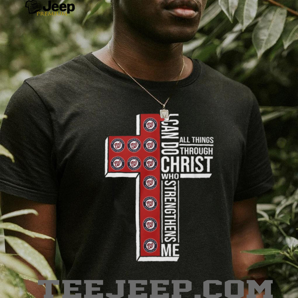 Washington Nationals Christian Cross Shirt Sports Faith Apparel