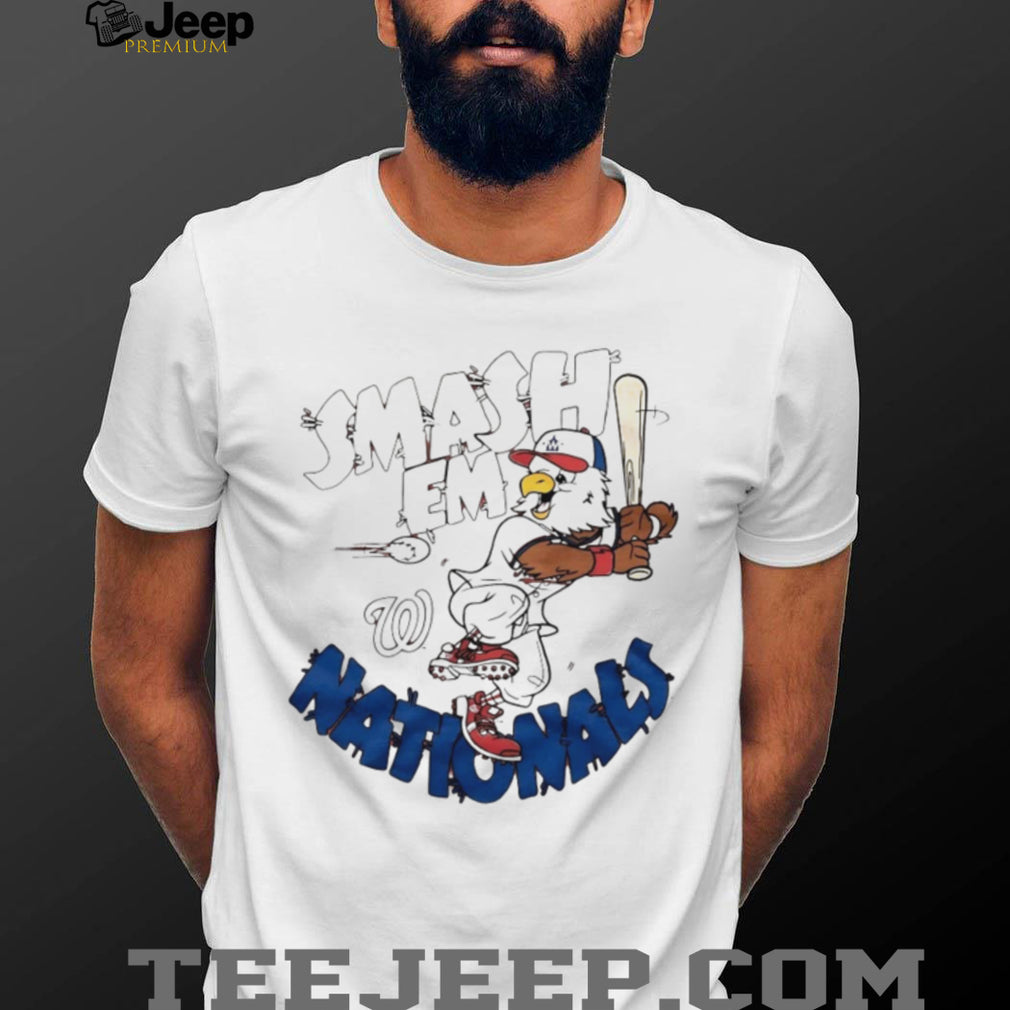 Washington Nationals Screech Mascot “Smash Em” Baseball Shirt