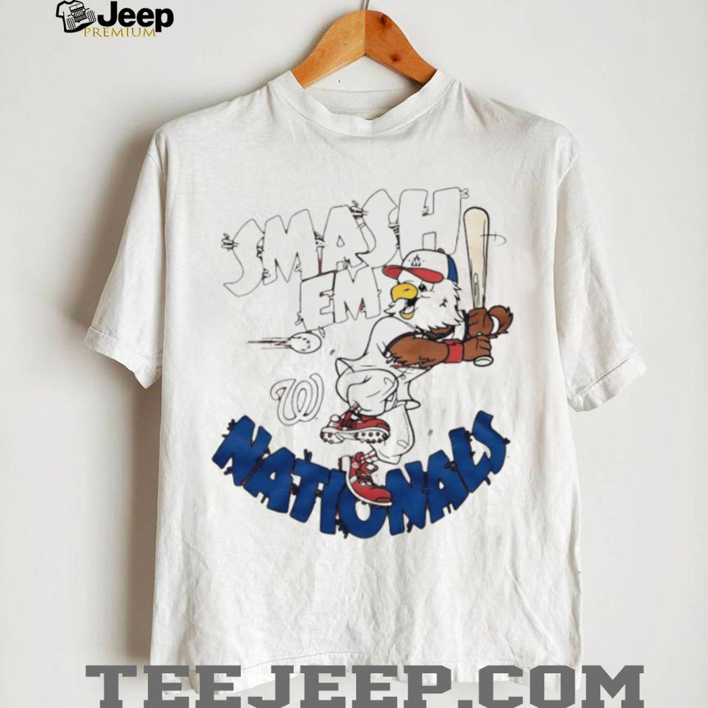 Washington Nationals Screech Mascot “Smash Em” Baseball Shirt