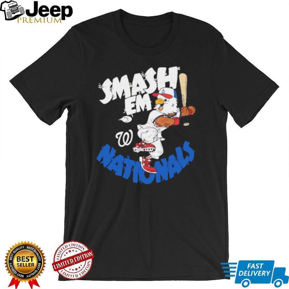 Washington Nationals Smash Em Eagle Mascot Baseball T Shirt