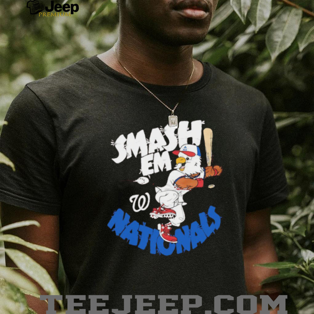 Washington Nationals Smash Em Eagle Mascot Baseball T Shirt