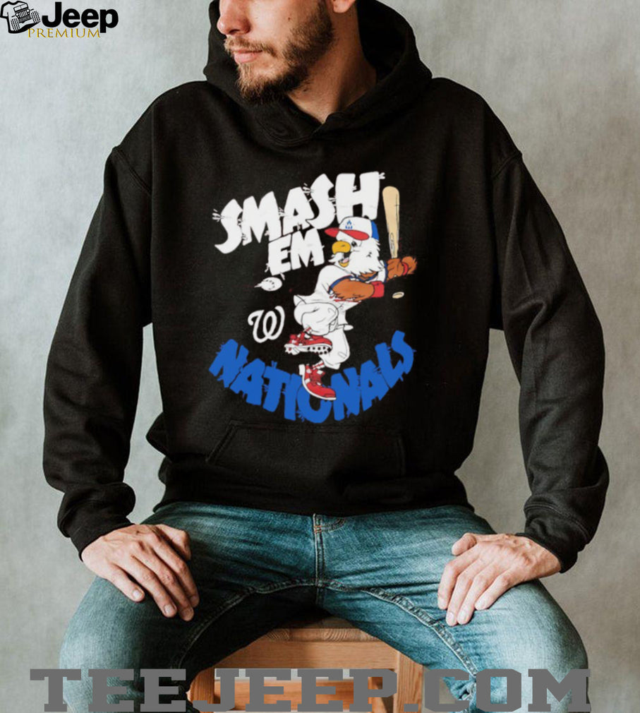 Washington Nationals Smash Em Eagle Mascot Baseball T Shirt