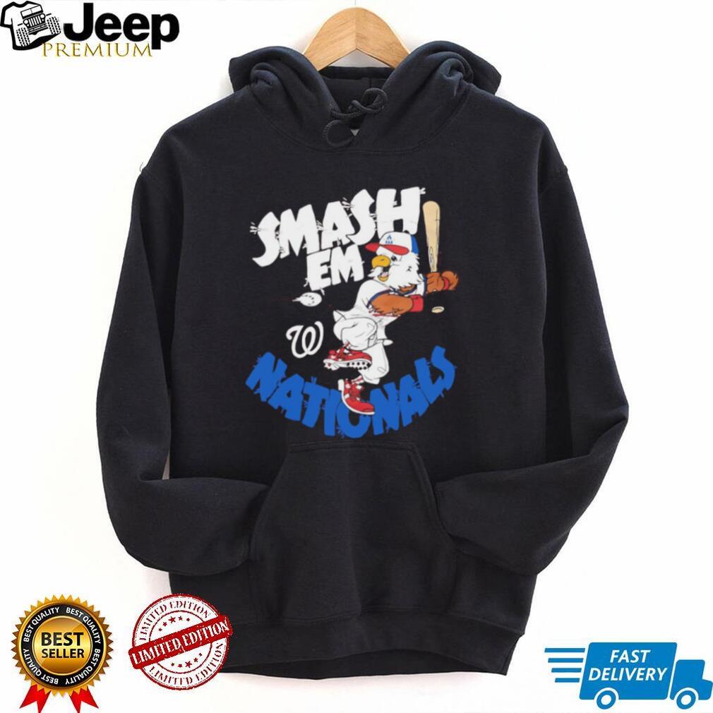 Washington Nationals Smash Em Eagle Mascot Baseball T Shirt
