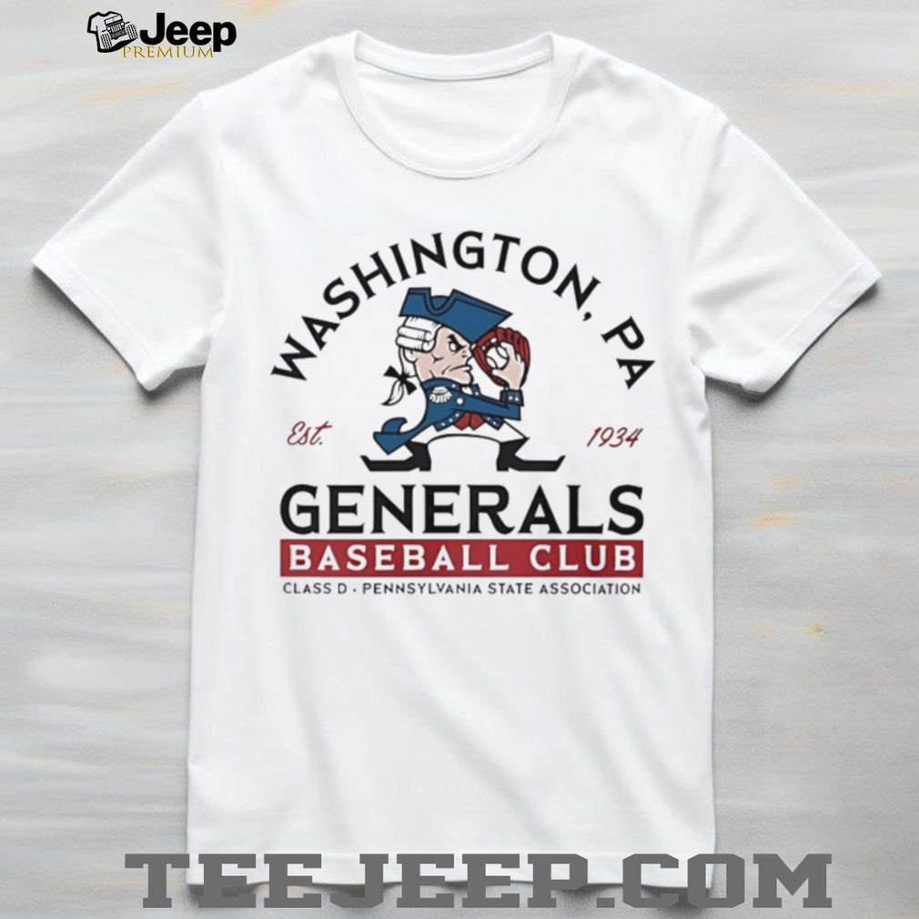 Washington PA Generals Baseball Club Retro Sports T Shirt
