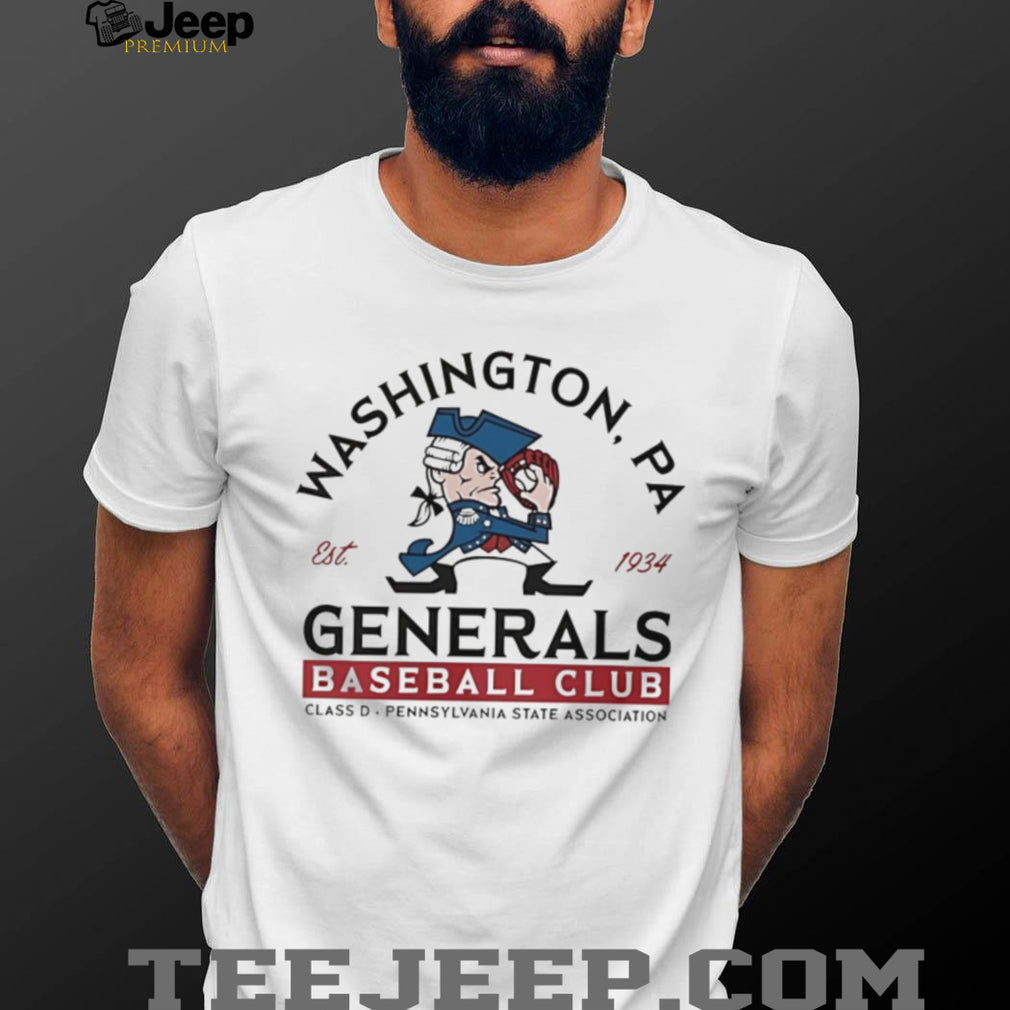 Washington PA Generals Baseball Club Retro Sports T Shirt