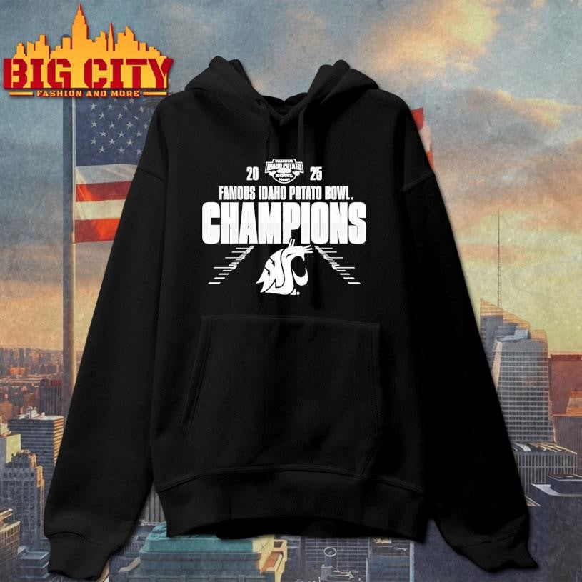 Washington State Cougars 2025 Famous Idaho Potato Bowl Champions Runway Shirt