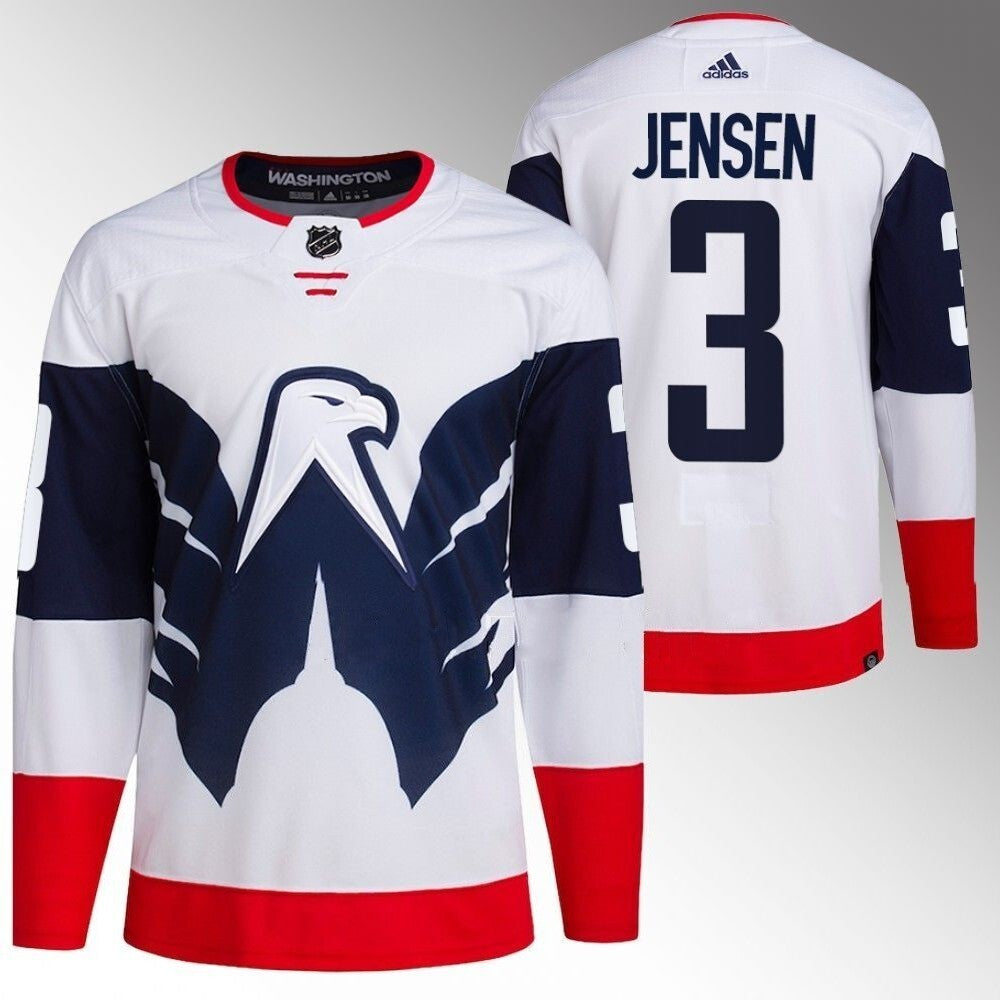 Washington Capitals #3 Nick Jensen 2023 NHL Stadium Series White Jersey