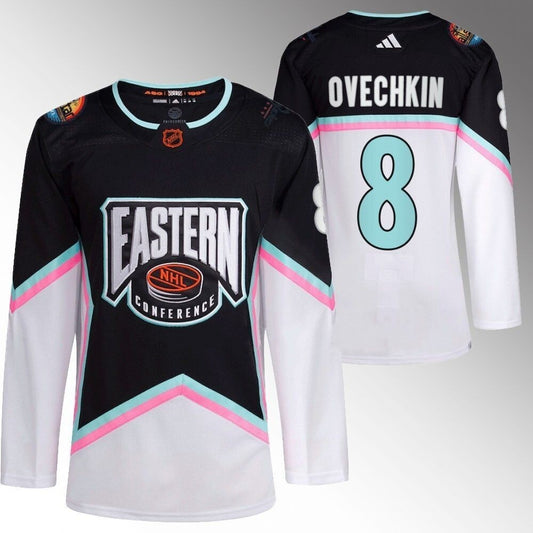 Washington Capitals #8 Alex Ovechkin 2023 NHL All-Star Black Eastern Conference Jersey
