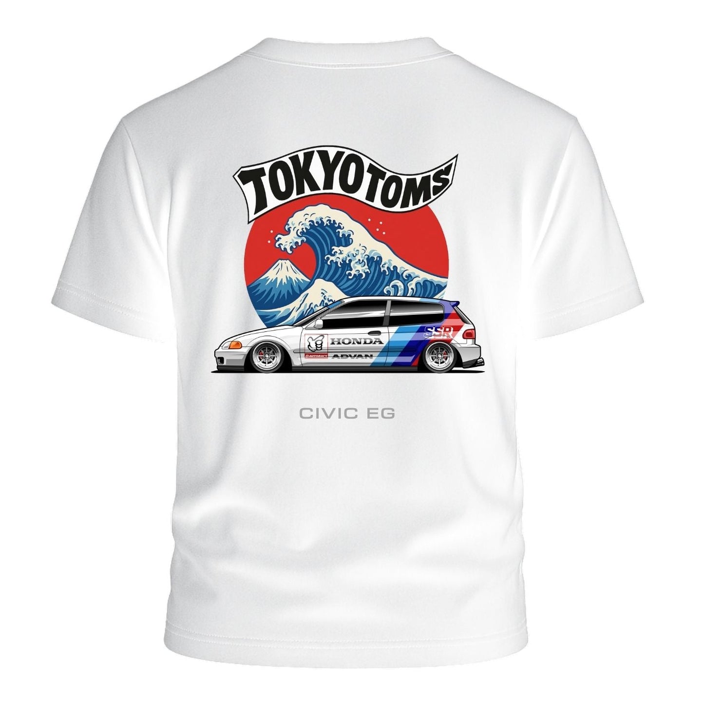 Tokyo Toms Honda Civic EG Wave T-Shirt Hoodie, Sweatshirt | WearSparks.com (Image 1)