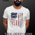We The People 250 Years American Flag Distressed Patriotic T Shirt