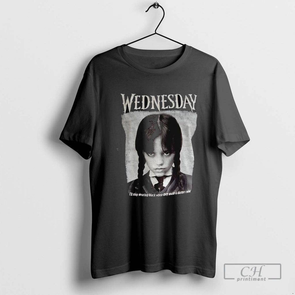 Wednesday Addams Movie Ill Stop Wearing Black When They Make A Darker Color
