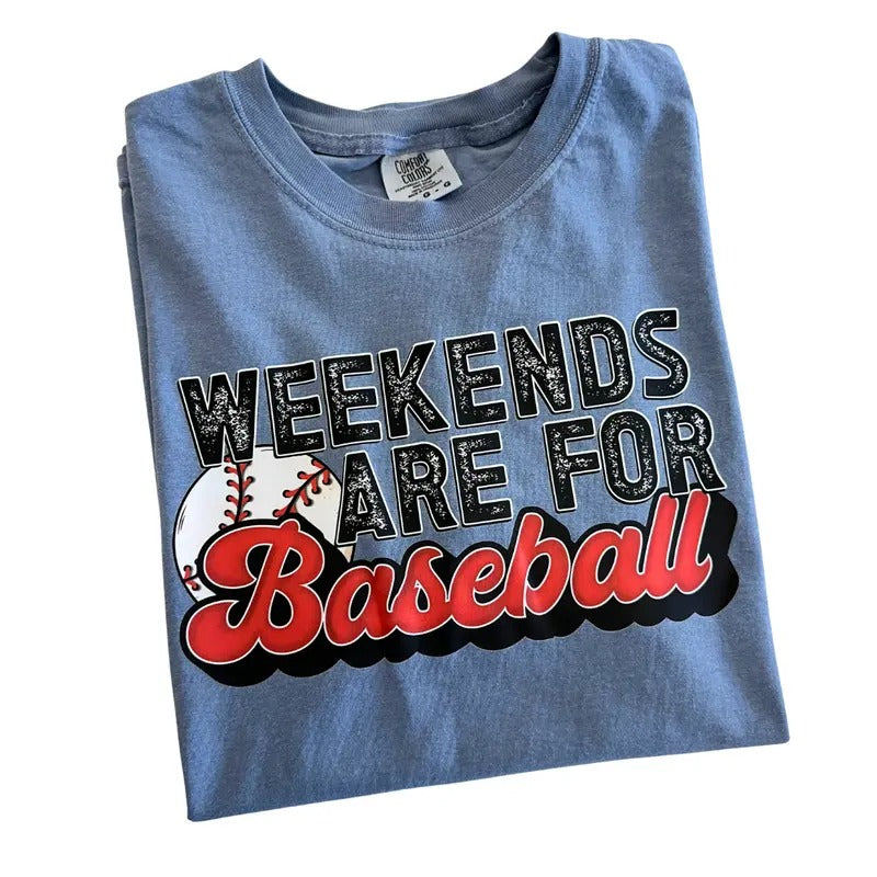 Weekends Are For Baseball Comfort Colors T-Shirt