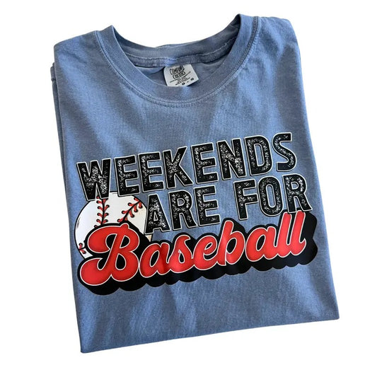 Weekends Are For Baseball Comfort Colors T-Shirt