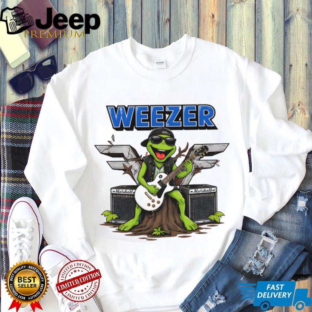 Weezer Kermit The Frog Guitar Rock Band Music T Shirt