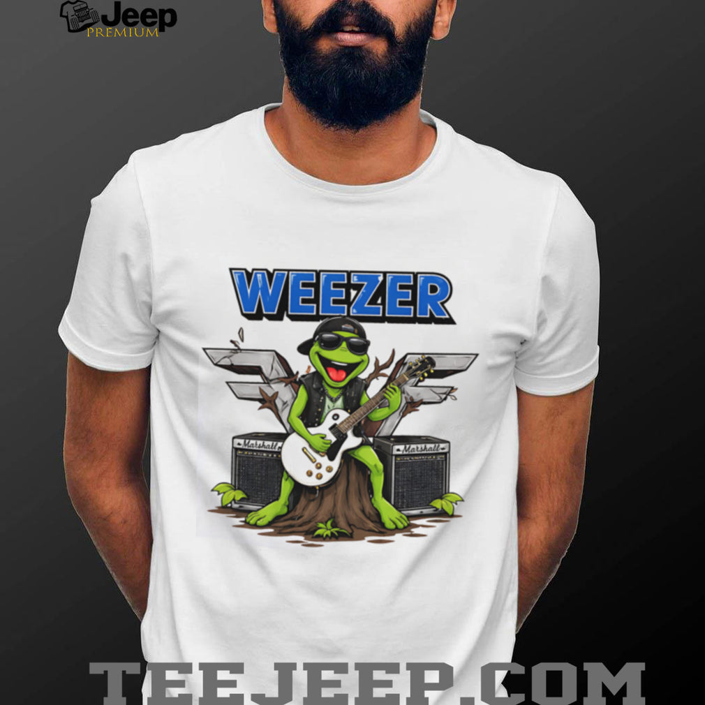 Weezer Kermit The Frog Guitar Rock Band Music T Shirt