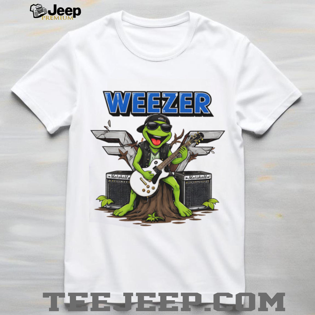 Weezer Kermit The Frog Guitar Rock Band Music T Shirt