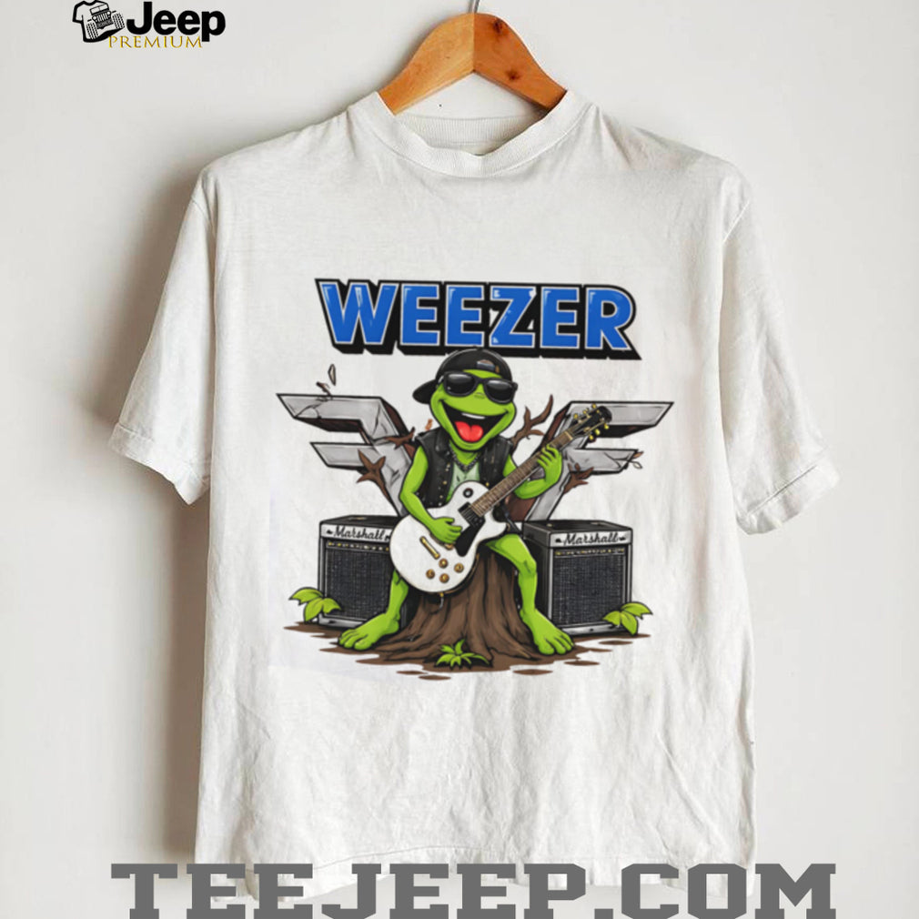 Weezer Kermit The Frog Guitar Rock Band Music T Shirt