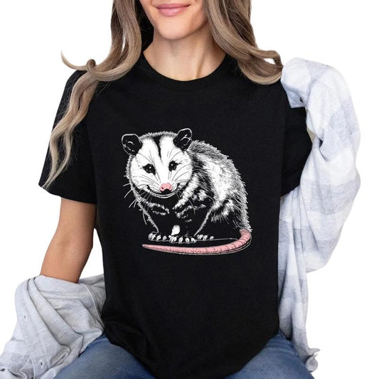 Weird Possum Comfort Colors Shirt, Funny Opossum Meme Tee, Vintage 90s Rat Aesthetic Shirt, Unisex Graphic Gift for Possum Lovers, Cute and Creepy Vibes, All Size, Top