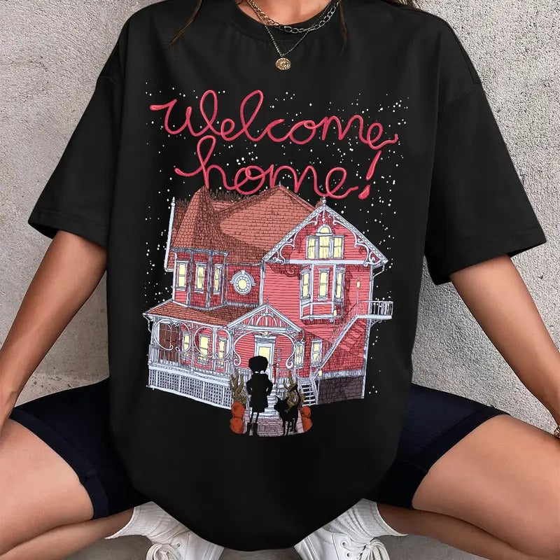 Welcome Home Coraline Shirt, Horror Coraline movies, Horror Character Shirt, Halloween Crewneck Sweatshirt