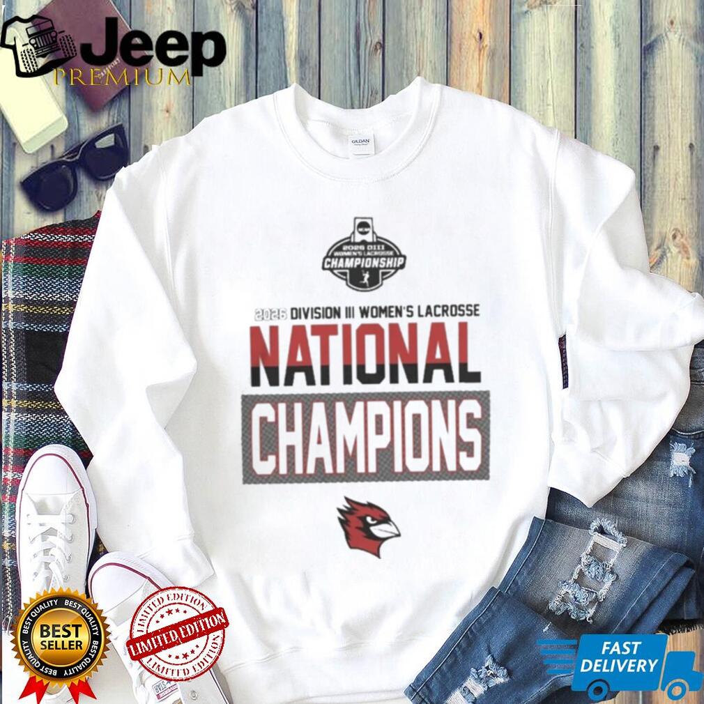 Wesleyan University Cardinals Division III Women’s Lacrosse 2026 National Champions Shirt