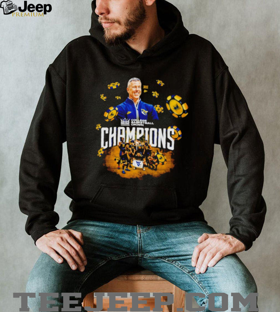 West Virginia Mountaineers 2026 College Basketball Crown Champions T Shirt