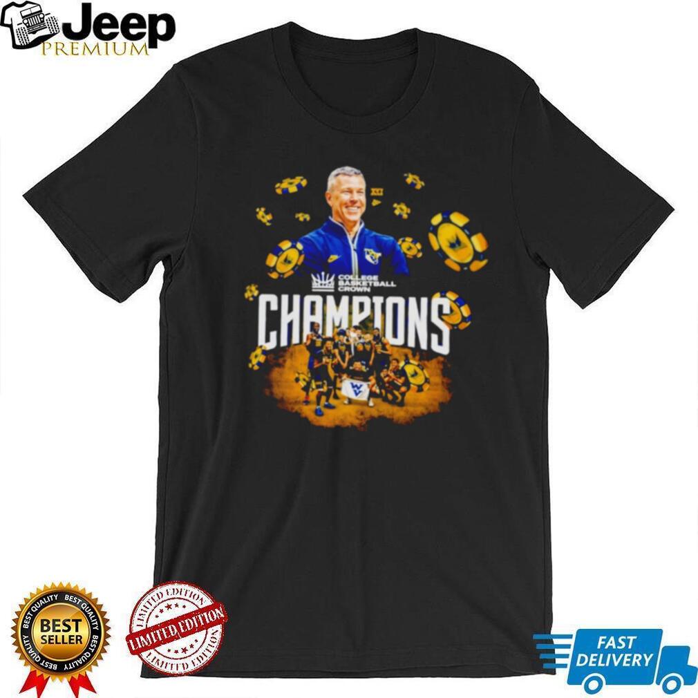 West Virginia Mountaineers 2026 College Basketball Crown Champions T Shirt