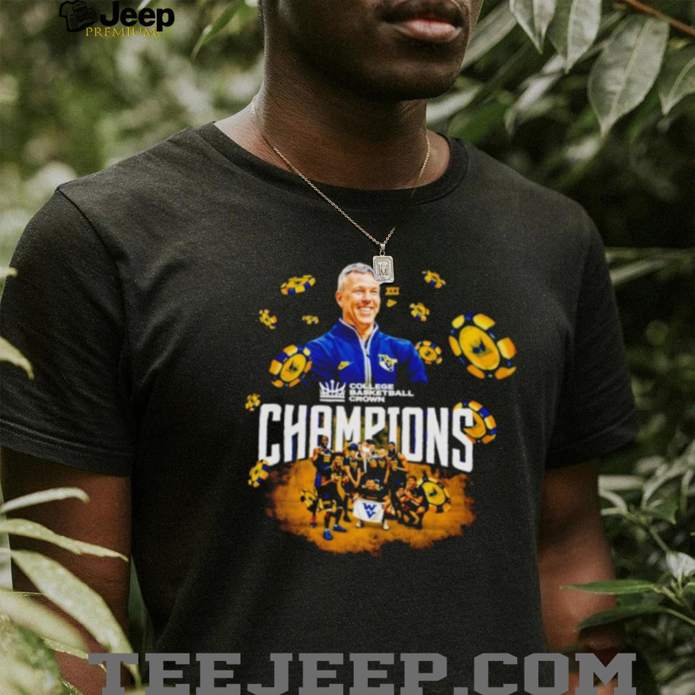 West Virginia Mountaineers 2026 College Basketball Crown Champions T Shirt