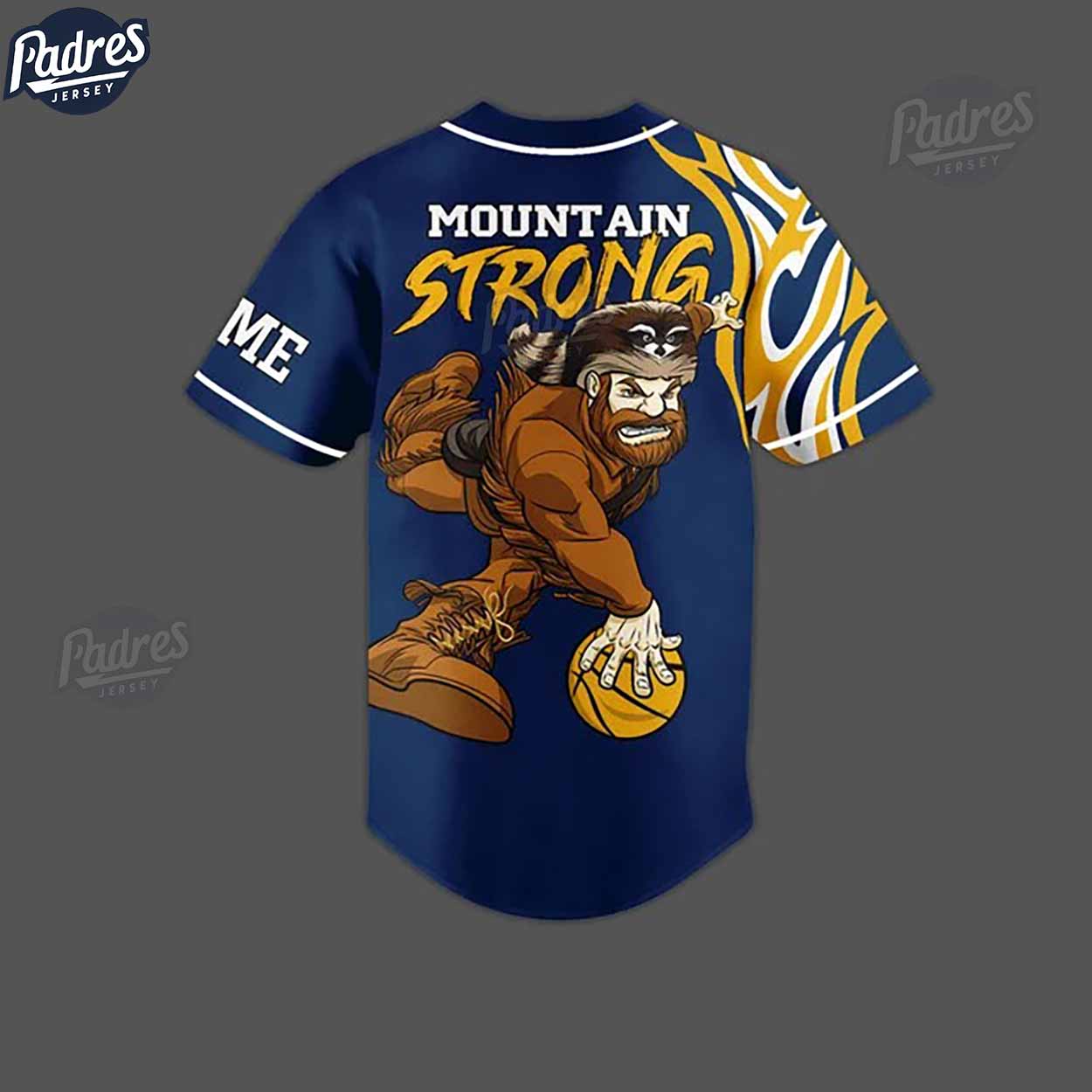 West Virginia Mountaineers Basketball Team Custom Baseball Jersey - Padres Jersey Oasis: Elevate Your Baseball... (Image 2)