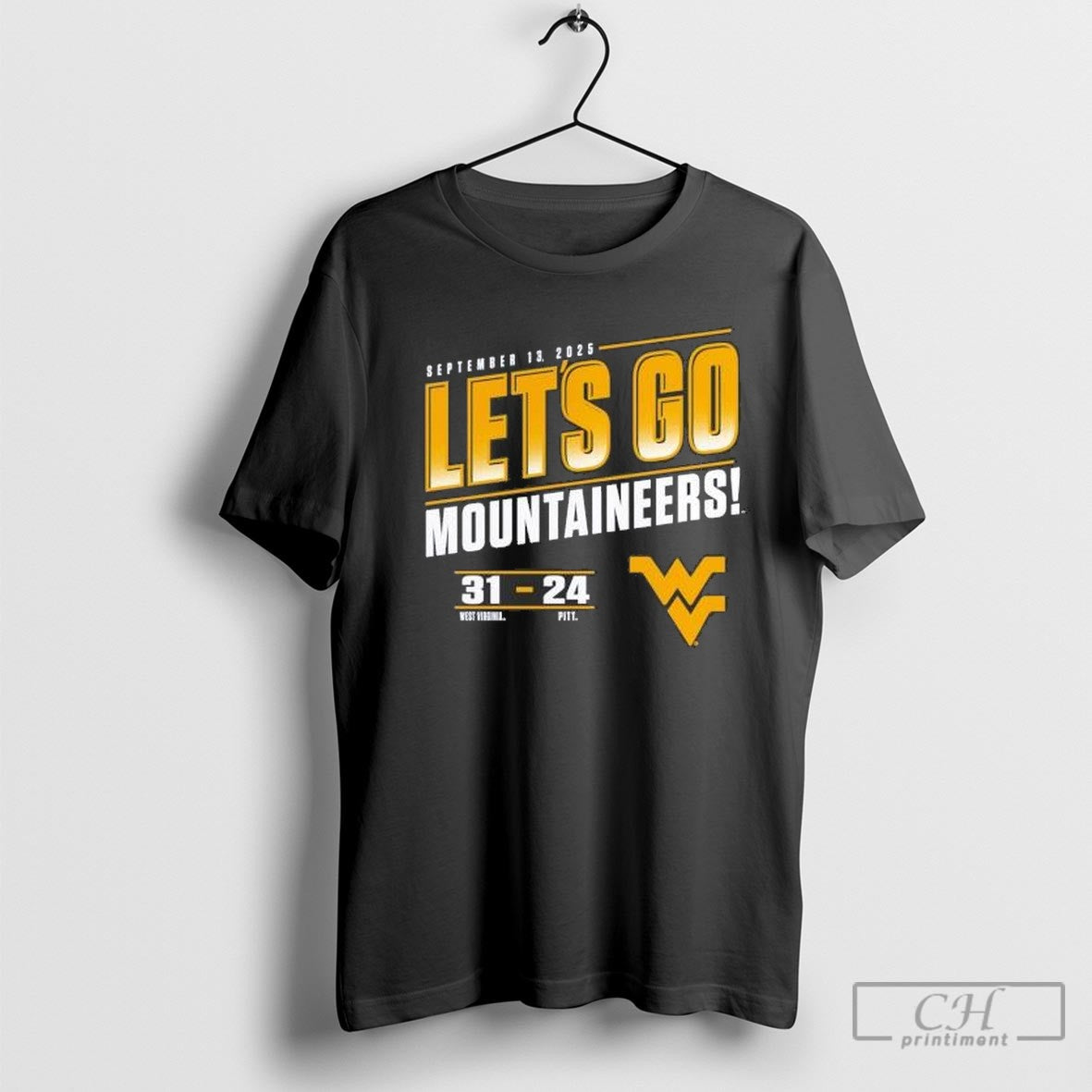 West Virginia Mountaineers Vs Pitt Panthers 2025 Lets Go Mountaineers Shirt Sweater