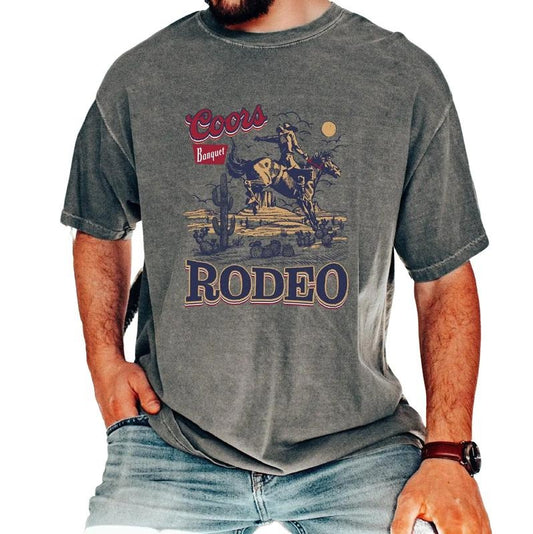 Western Cowboy Shirt, Vintage 90s Graphic Western Tshirt, Cowboy Shirt, Retro Coors Tee, Wild West Gift, Vintage Cowboy, Unisex T-Shirt, Gifts For Adult Teenager, Short Sleeve Tee Shirt, Gifts For Birthday