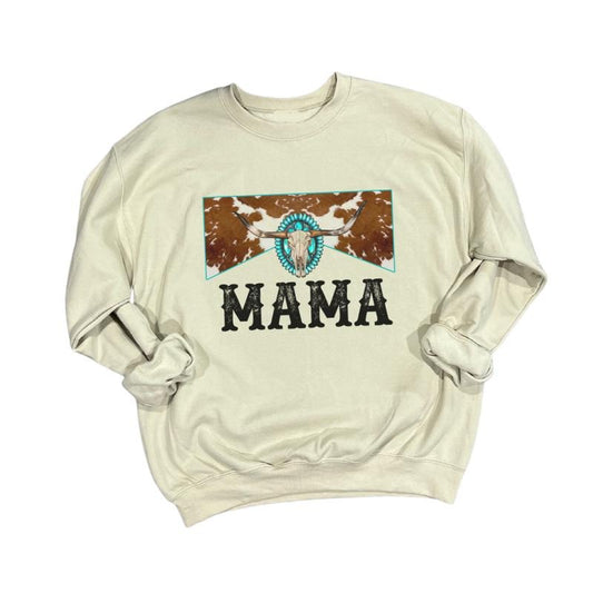 Western Mama Crewneck T-Shirt Clothing Cotton cute shirts