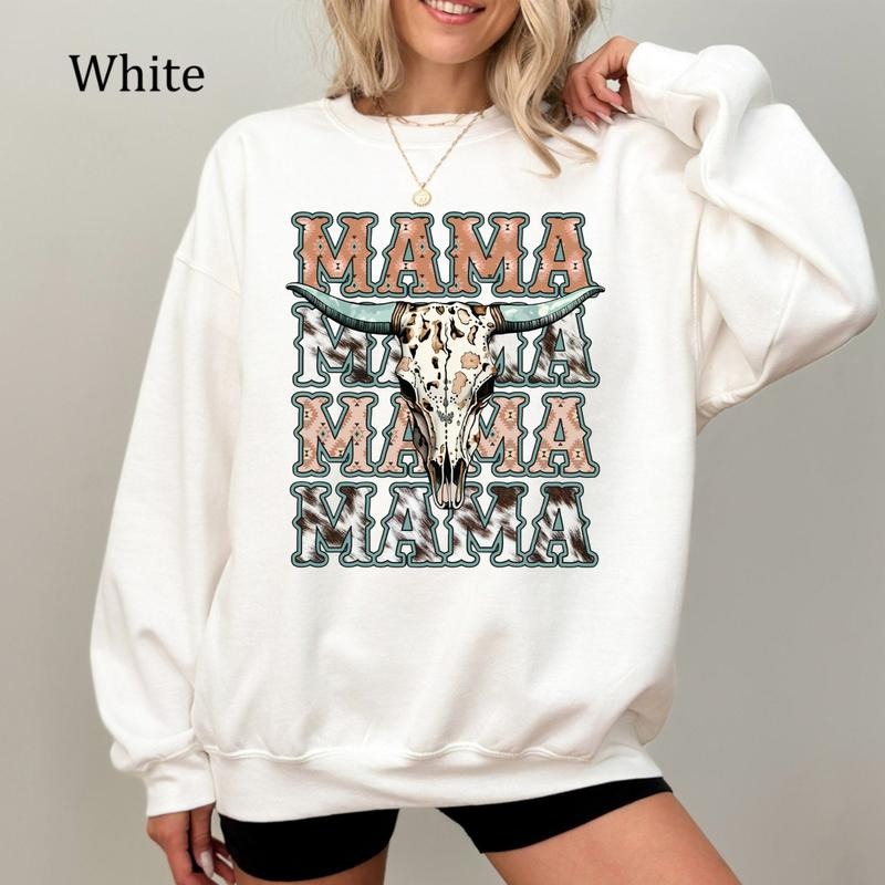Western Mama Sweatshirt, Cowgirl Mama Shirt, Country Mom Shirts, Cozy Fleece Sweatshirt, Everyday Casual Comfort
