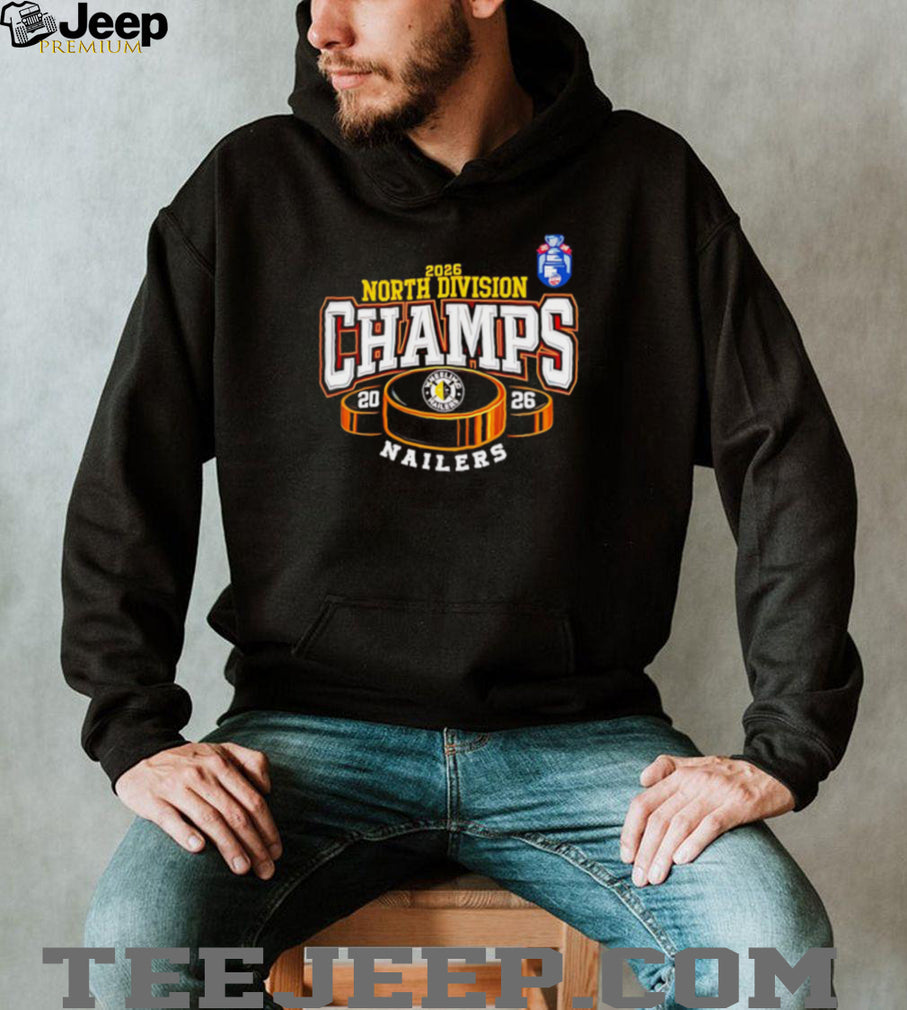 Wheeling Nailers 2026 North Division Champs Hockey T Shirt