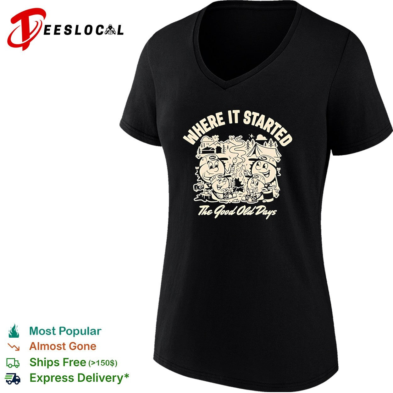 Where it started the good old days vintage shirt
