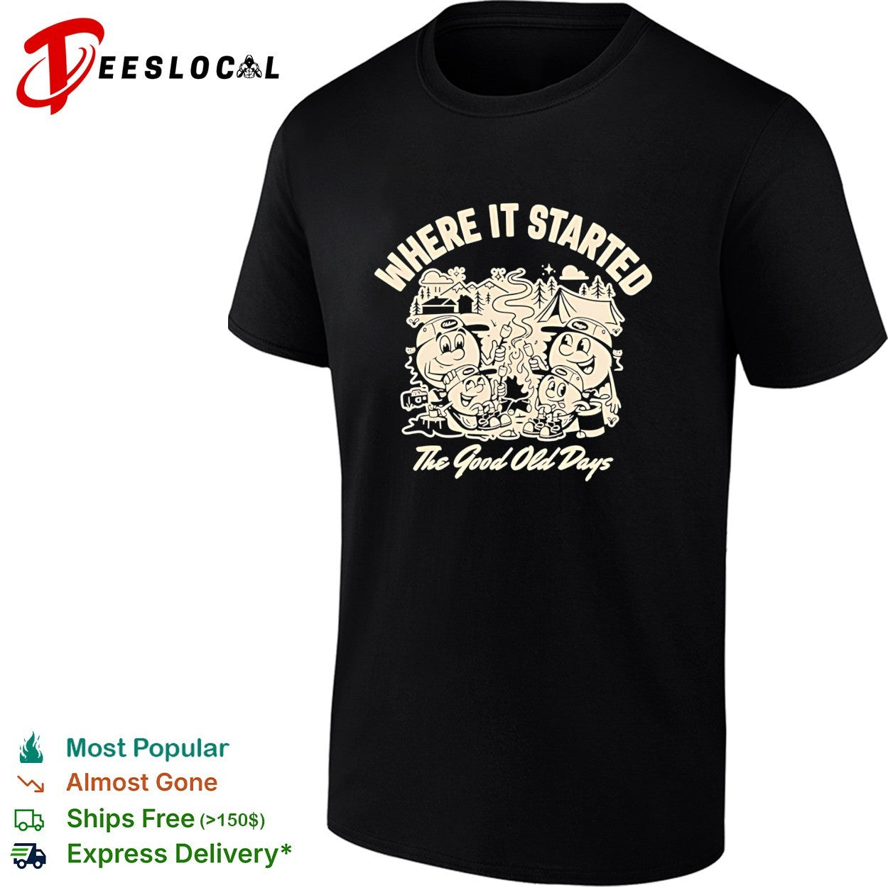 Where it started the good old days vintage shirt