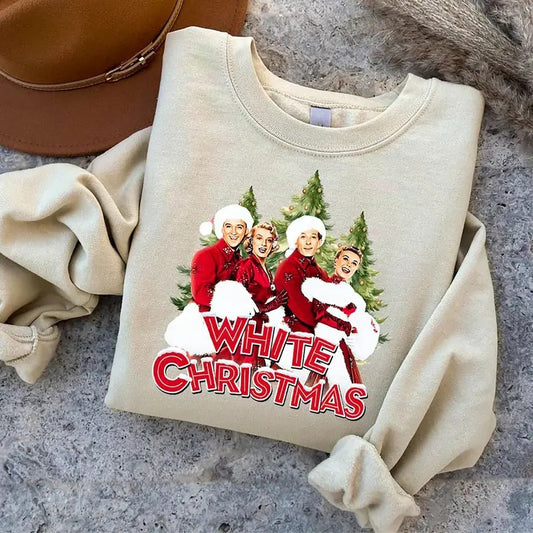 White Christmas Movie Sweatshirt, Christmas Holiday Shirt, White Christmas 1954 Shirt, Retro Christmas Sweatshirt, Wallace And Davis Shirt, Vintage White Christmas Hoodie