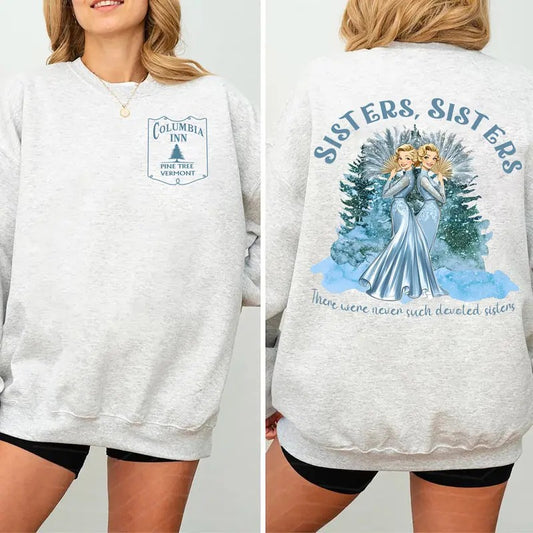 White Christmas Sweatshirt, Sister Sister Shirt, Columbia Inn Pine Tree Vermont Christmas Shirt, Christmas Movie 1954 Sweatshirt, Columbia Inn Shirt, Dreaming of White Christmas Sweatshirt