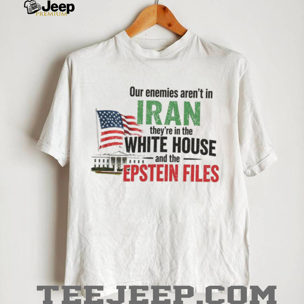 White House Epstein Files American Flag Political Humor Shirt