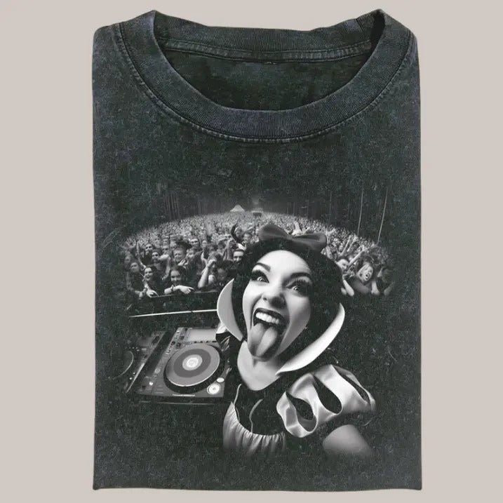 White Princess Festival T-Shirt, Princess Graphic Tees, Meme Cringe Funny Dumb Shirts, Unisex Movie Shirt Menswear Womenswear Streetwear