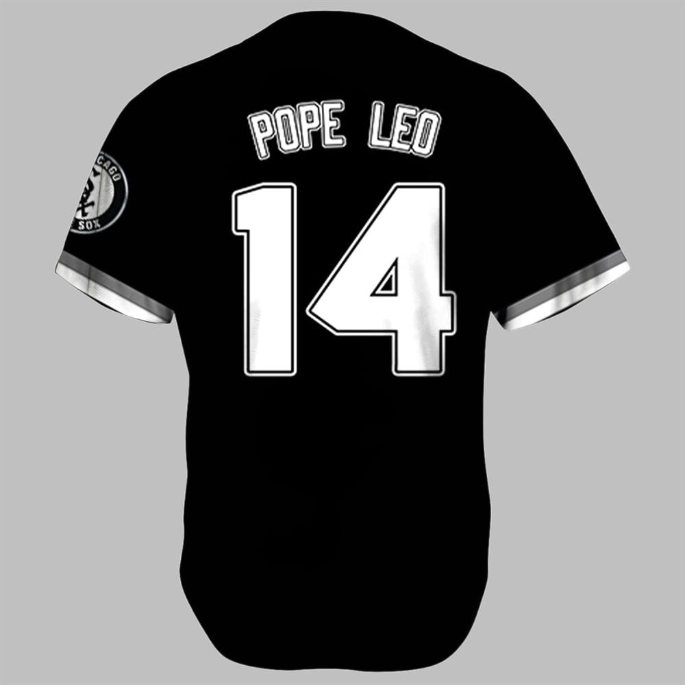 White Sox Pope Leo 14 Baseball Jersey - Grishko.com T-Shirts, Hoodie, Sweatshirt | WearSparks.com (Image 3)