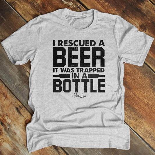 FLASH SALE | I Rescued A Beer Apparel, Printed In The USA, Tee Blue / Ash / Military Gree / Turf Green / White,...