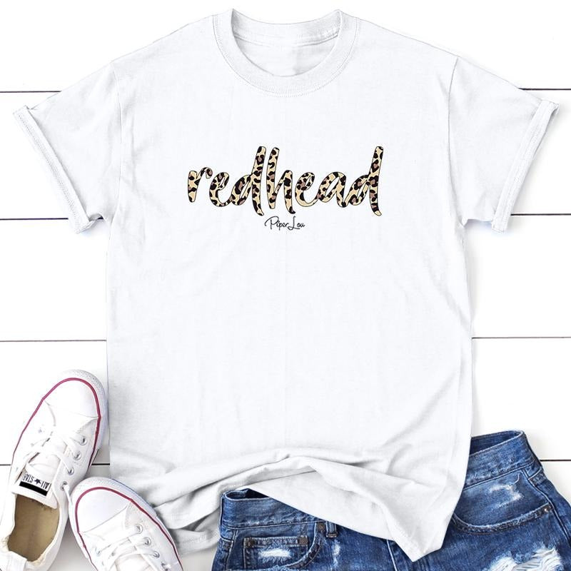 Redhead Graphic Tee, Proudly Printed In The USA, Tee Gray / White, #sassy #cute #colorprint Hoodie, Sweatshirt