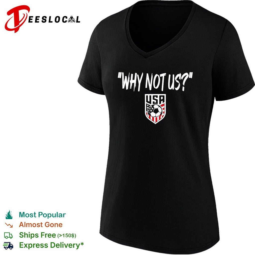 Why not us USA soccer badge shirt