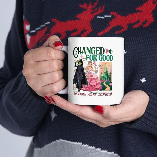 Wicked Changed For Good Mug, Wicked Mugs,Wicked Movie Mug,Wicked Glinda Mug,Wicked Elphaba Mug,Wicked Merch,Wicked Christmas Gifts